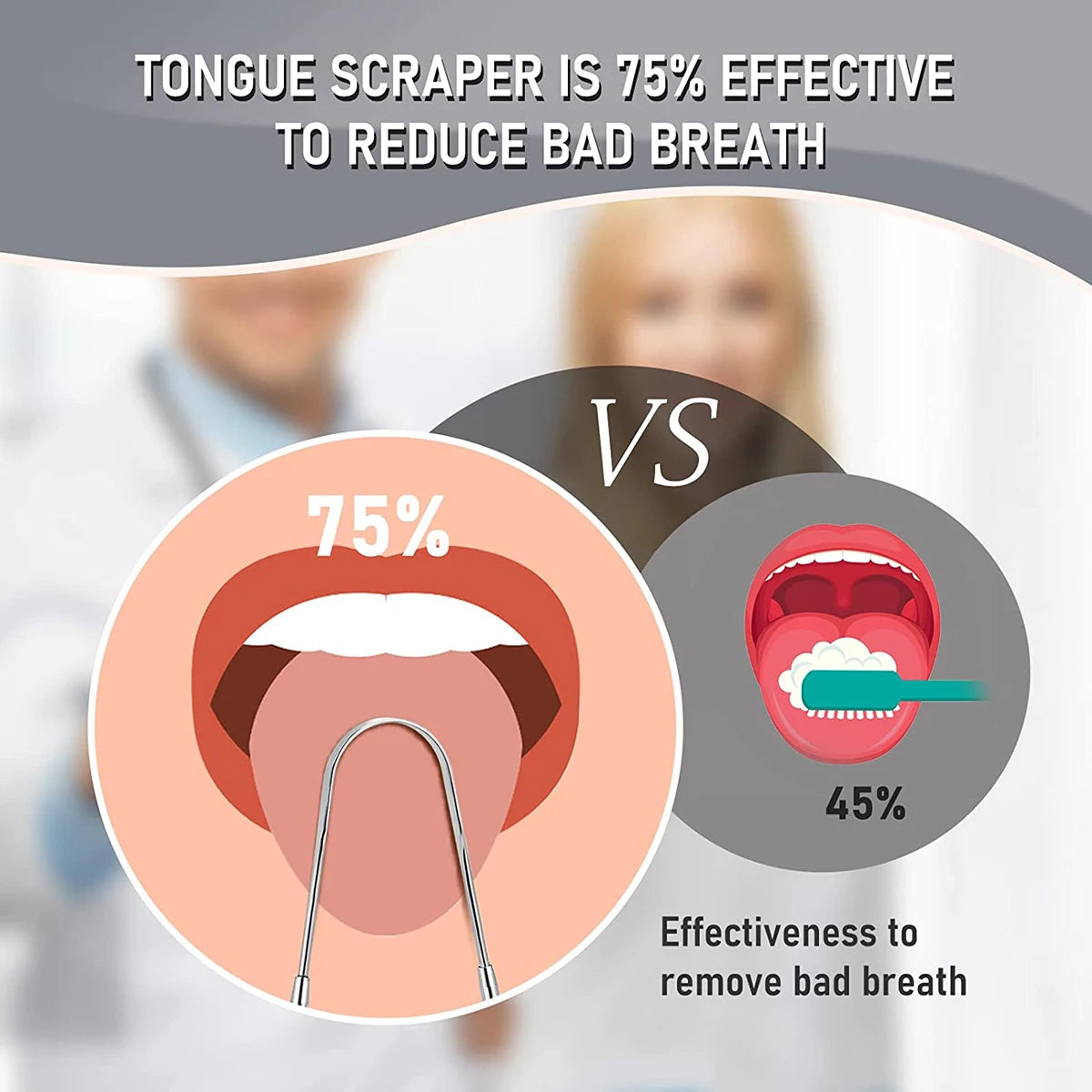 Premium metal tongue scraper(s)