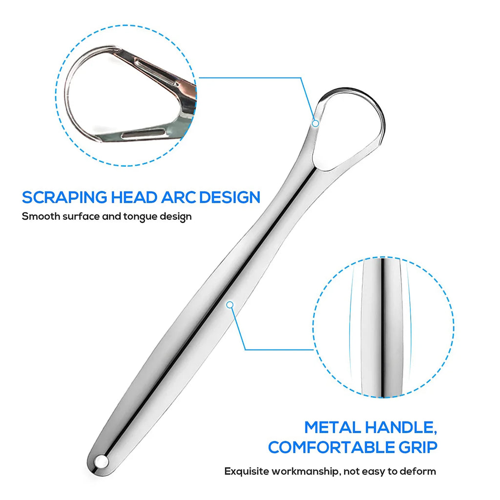 Premium metal tongue scraper(s)