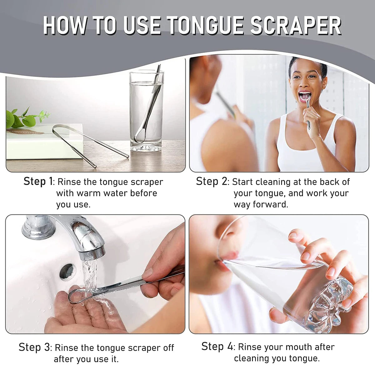 Premium metal tongue scraper(s)