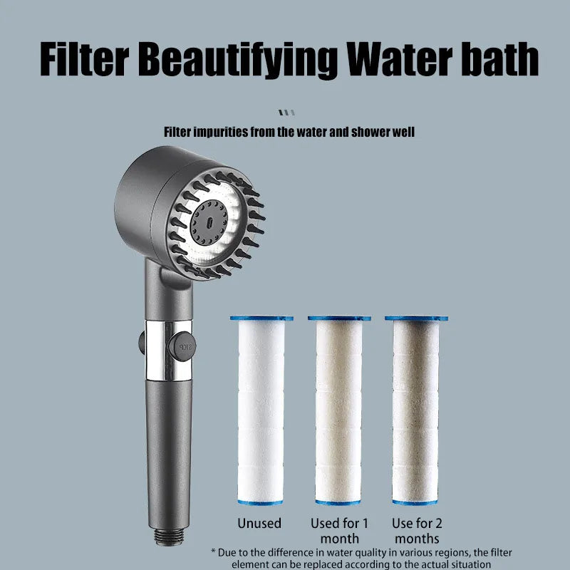 4-Mode Filtered Shower Head